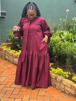 Burgundy Dress