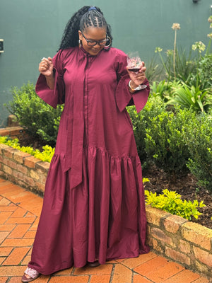 Burgundy Dress