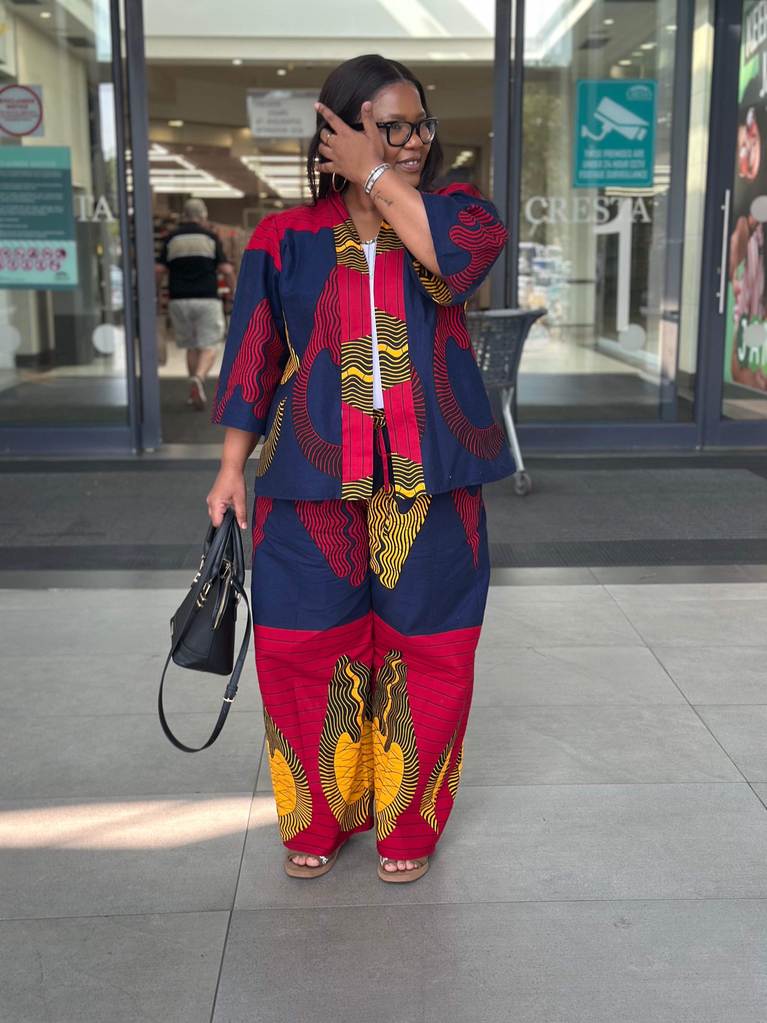 Red and Navy staple 2 piece